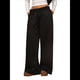 thumbnail image 3 of Pantalones Deportivos de Pierna para Mujer, Holgados, con Cordón, de Cintura Alta y Bolsillos Negro M, 3 of 10
