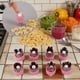 thumbnail image 5 of Prensa De Acero Inoxidable Juego de 8 herramientas para prensar frutas y verduras de color rosa, molinillo de comida para bebé y cortador de galletas con molde de mariposa JASKFLY, 5 of 8