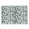 thumbnail image 1 of Cow Print Cutting Board, Animal Cow Hide Pattern Doodle Cartoon Drawing Farming Husbandry, Decorative Tempered Glass Cutting and Serving Board, Small Size, Black White Lilac, by Ambesonne, 1 of 1