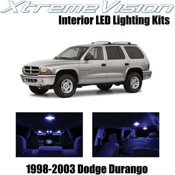 XtremeVision Interior LED for Dodge Durango 1998-2003 6 pcs Blue Interior LED Kit Installation Tool