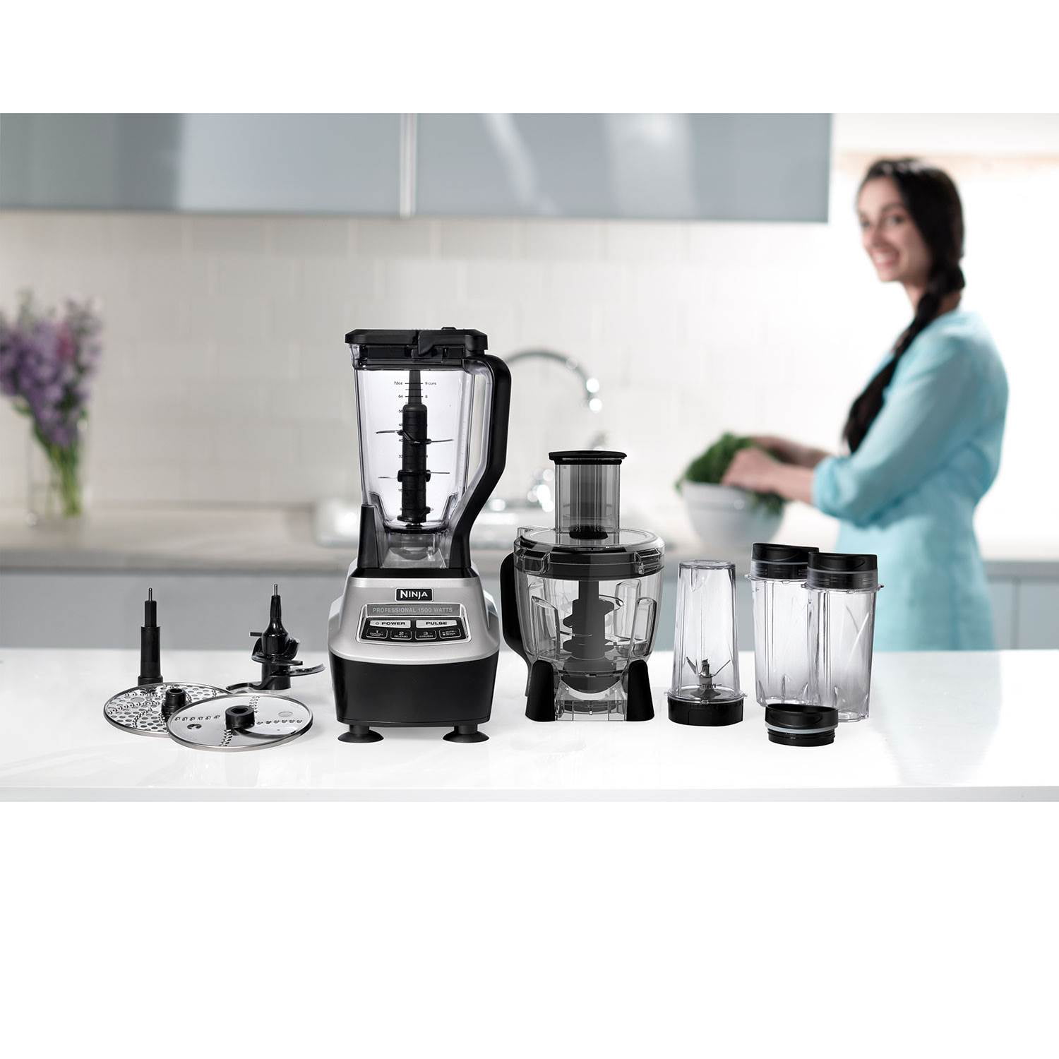 Ninja 1500 Watt Mega Kitchen System Blender/Food Processor (See Video Demo)