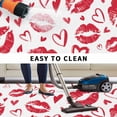 thumbnail image 4 of Kiss Marks Outdoor Rug 6x9 Ft, Non Slip Washable Area Rug, Valentine's Day Lips Print Love Red Vintage Patio Rugs Carpet Runner, Large Floor Mat for Indoor/Outdoor Deck Porch Camping, 4 of 8