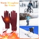 thumbnail image 3 of Guantes de ciclismo calefactados por USB | Guantes térmicos de invierno con pantalla táctil, forro de terciopelo mullido, recargables vía USB | Transpirables, ajustables, 1 par, manoplas negras y, 3 of 4