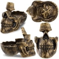 thumbnail image 4 of Soporte para Gafas Lectores CALAVERA en Resina Bronce, 4 of 7