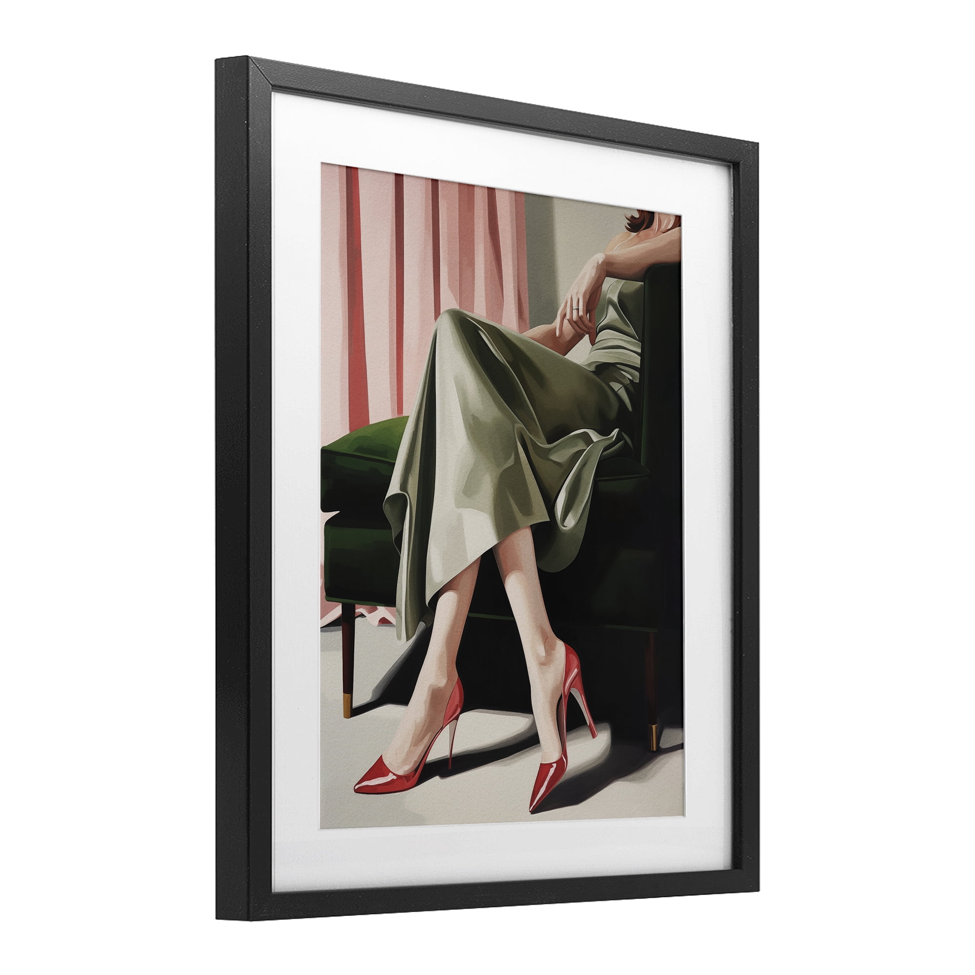 Stupell Industries Waiting For The Guests Black Framed Print Under Glass, design by Andreas Magnusson
