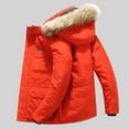 thumbnail image 2 of Male Winter Warm Casual Padded Jacket Thickened Mid Length Pocket Design Hooded Collar Padded Jacket, 2 of 5
