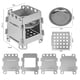 thumbnail image 4 of Xihbxyly Parrilla de Acero Inoxidable, Equipo de Barbacoa Plegable Compacto, Tabla de Cortar Versátil, Esencial para Cocinar Al Aire Libre, Ideal para Camping, Picnic y Senderismo, Incluye Práctica B, 4 of 7