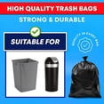 thumbnail image 3 of 45 Gallon Trash Bags, Heavy Duty Large Plastics Garbage Bags, 70 Count 2.0 Mil Extra Thick 36”x 44”Trash Can Liners Garbage Trash Bag For Industrial, Home, Kitchen, Commercial, Yard, Lawn, Leaf, 3 of 7