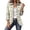Beige, variant on Denim Jackets for Women Ruffle Trim Button Down Long Sleeve Fall Fashion Jean Jacket Women Casual Western Vintage Lapel Collared Womens Blazer