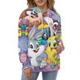 thumbnail image 5 of Looney Tunes Cartoons Hoodie Men's Novelty Hoodie 3D Print Pullover Hooded Long Sleeve Sweatshirts Tops Blouse with Pocket, 5 of 8