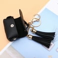 thumbnail image 3 of Milisten 1pc Leather Wireless Earphone Protective Case Earphone Shell Cover Compatible for AirPods Pro 3 (Cover + Tassel Black), 3 of 5
