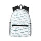 thumbnail image 1 of Disketp Cute Shark Mochila Ligera Clásica con Múltiples Bolsillos, Mochila Casual para Hombre y Mujer, Ideal para Escuela, Trabajo y Viajes, 1 of 6