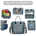 thumbnail image 2 of Blue Leopard Print Womens Lunch Box for Work,Insulated Large Lunch Bag for Tween and Teen,Loncheras Para Mujer,Leakproof Adult Lunch Bag for Work,Beach,Travel,Picnic,Camping, 2 of 7