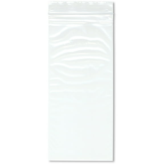 Plymor 4" x 9" (Pack of 200), 2 Mil Zipper Reclosable Plastic Bags