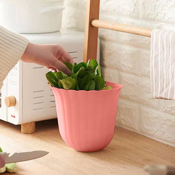Cubo de Basura de Gran Capacidad para Cocina, Baño, Dormitorio Estudiantil o Sala de Estar, con Aro de Presión.