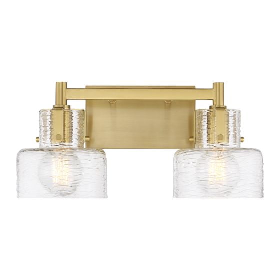 Savoy House 8-1030-2-322 Dover 2-Light Bathroom Vanity Light in Warm Brass