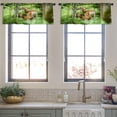 thumbnail image 3 of LALILO Kitchen Curtain Valance Mother Deer And Her Look Summer Rod Pocket Window Curtain 52"x 18" Set of 2, 3 of 5