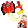 Fireman Backpack Water Gun Blaster Extinguisher with Nozzle and Tank Set Children Outdoor Sports Toy, Beach Toy, Bath Toy for Kids Gifts