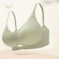 thumbnail image 3 of SMihono Wireless Bras for Women Full Coverage No Underwire Push Up Supportive Bra Comfortable Everyday T-Shirt Bra Green L, 3 of 8