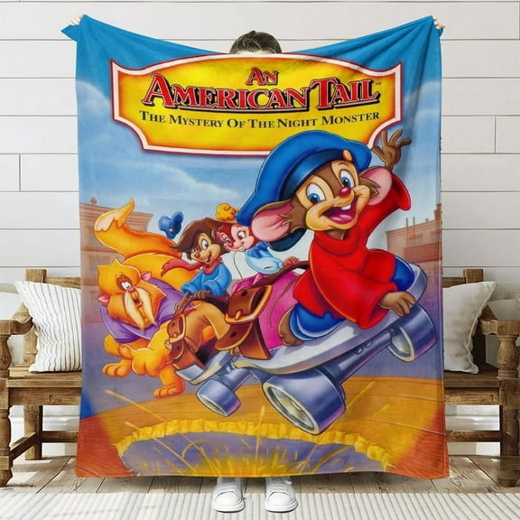 An american tail Throw Blanket Gifts for Fans Lover Girls Boys Women Present Hoodie Him Bed 60"x80"