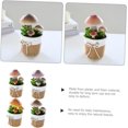 thumbnail image 3 of 4pcs Simulée Mousse Mini Champignon Mini Poted Jardin Décoration Ornements Petit Champignon, 3 of 5