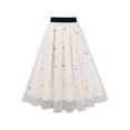 thumbnail image 4 of Xunlbb Up to 50% off Women's Long Skirts, Women's Fashion Summertime Fallow Waist In Printing A-line Skirt Gift for Girls, Size S-2XL, 4 of 5