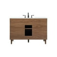 thumbnail image 5 of 48 inch single bathroom vanity in walnut brown, 5 of 16