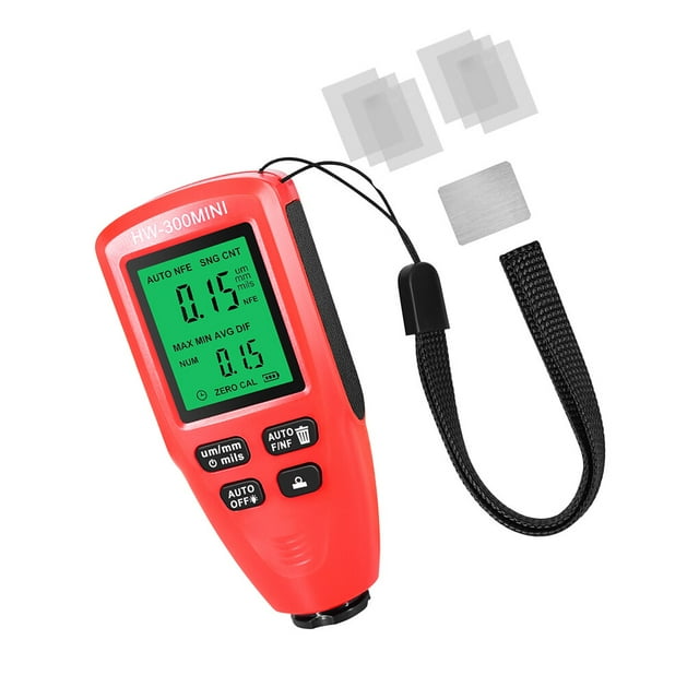 Paint Inspection Device Thickness Gauge Tester Professional Accurate Coating Meter Portable High-precision LCD Automobile Film Painting Measuring Red