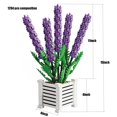 thumbnail image 3 of Juego de Bloques de Construcción de Flores Rwoora USH1 Lavanda 1204 Piezas, 3 of 5