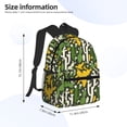 thumbnail image 2 of Pofeuu Cactus 4 Print Laptop Backpack Travel Canvas Backpack for School Lightweight and Comfortable Backpack College Backpack Schoolbag, 2 of 6