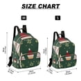 thumbnail image 2 of FORMRS Mini Backpack Purse for Women Travel Daypack Casual Shoulder Bag, Christmas Santa Hats, 2 of 7