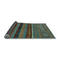 thumbnail image 2 of Ahgly Company Indoor Round Abstract Light Blue Modern Area Rugs, 7' Round, 2 of 4