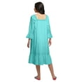 thumbnail image 2 of Moomaya Cotton A-Line Flared Sleepwear For Ladies WoMen's Nightdress, 2 of 6