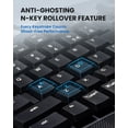 thumbnail image 6 of Perixx PERIBOARD-535BR [Firmware Updated] Wired Ergonomic Mechanical Keyboard - Full-Size - Low-Profile Brown Tactile Switches - NKRO Anti-Ghosting - Compatible with Windows and macOS, 6 of 10