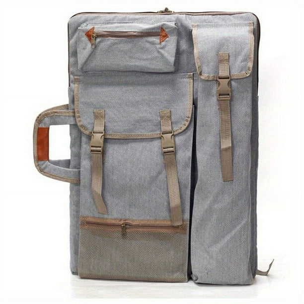 Multifunctional Canvas Backpack for Outdoor Sketching and Painting - Easel Bag with Art Supplies Storage
