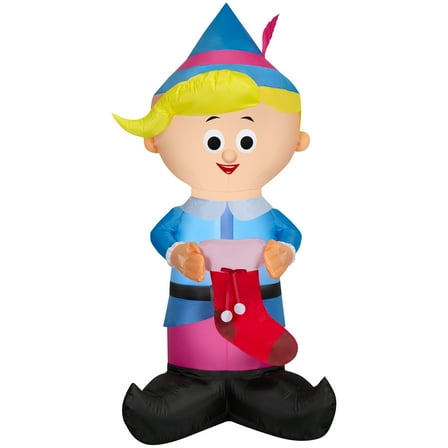 Gemmy 5.5' Hermey The Elf Rudolph Airblown Inflatable Christmas Decoration