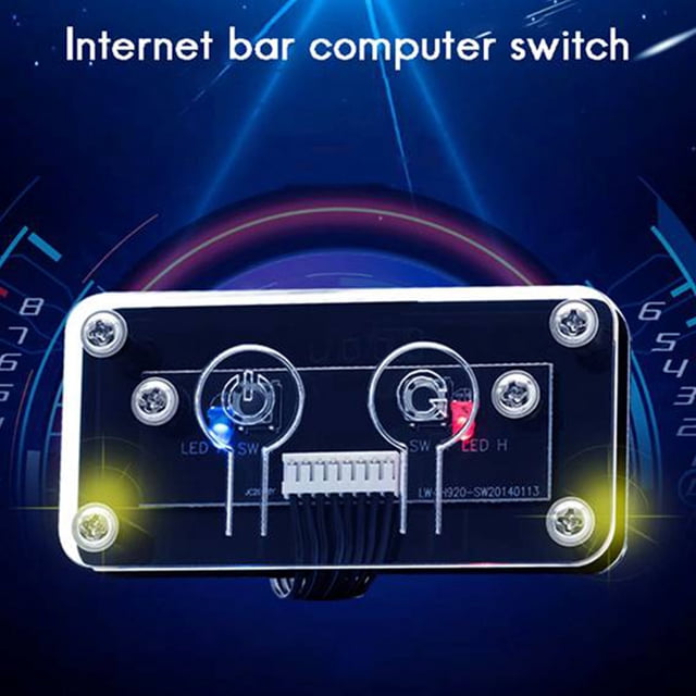 Desktop Computer Switch External Power Switch Power Button+Restart Button PC Case Power Supply Button, 60cm