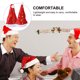 thumbnail image 4 of EeaseMX 2 tocados decorativos cortos de felpa con estampado para festivales de Navidad., 4 of 8