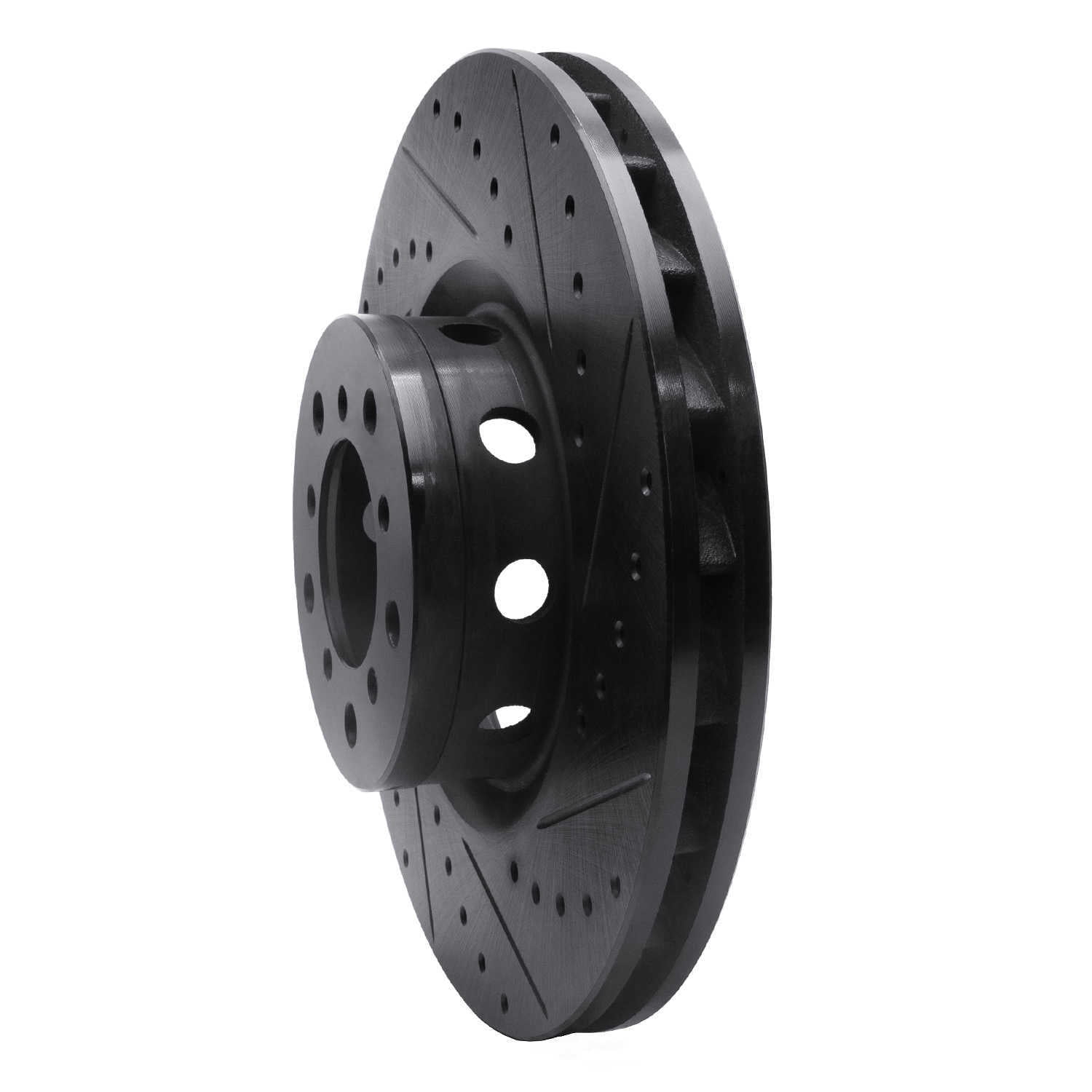 Dynamic Friction Company 633-31056D DFC Brake Rotor - Drilled And Slotted - Black