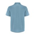 thumbnail image 6 of Qwertyu Capri Polo Shirts Men Breeze Short Sleeve Casual Collared Golf Shirt Lightweight Stretch Quick Dry Textured Summer T-Shirts with Front Pocket Light Blue L, 6 of 6