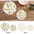 thumbnail image 4 of SKYSONIC Funny Summer Avocado Love Pot Holders Trivets, 2 Pcs Heat Resistant Trivets,Green Palm Leaf Cotton Thread Weave Mats for Hot Pads Pans Pot Bowl Teapot for Kitchen Decor, 4 of 7