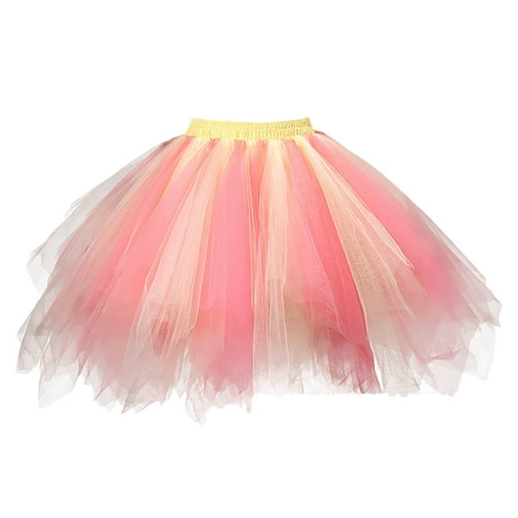 Tulle Skirts for Women - Womens Petticoat Skirts Bridesmaid Petticoat Tutu for Women Layered Womens Ballet Tutu Skirts for Girls Tulle Tutu Skirts Party Festival Carnival