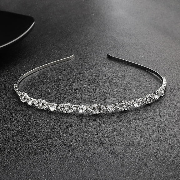 QIFULL headpiece for women Hairband Silver Alloy 1Set