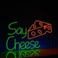 thumbnail image 2 of Glowneon Say Cheese Neon Signs, Cheese Shop Wall Lights Decor, 2 of 4
