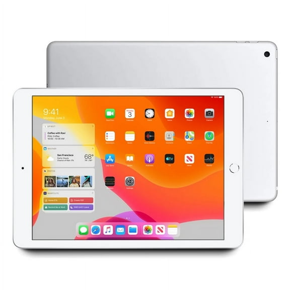 Open Box ished Apple iPad 7th Gen A2197 (WiFi) 128GB Silver (Grade B)