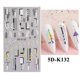thumbnail image 1 of Uds 5D pegatinas de uñas flores encaje Gel calcomanías acrílico grabado deslizadores láminas en relieve manicura decoración de uñas LA5D-K-2 Tan Jianjun unisex, 1 of 2