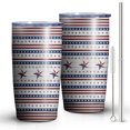 thumbnail image 1 of Gobelet Isolé 20oz, Gobelet de Voyage avec Couvercle, Porte-Gobelet Tasse de Voyage Amicale, Contenant Isotherme en Acier Inoxydable, Gobelet 20 Oz, Tasse à Café Réutilisable Isolée avec Couvercle (Jour de l'Indépendance), 1 of 6