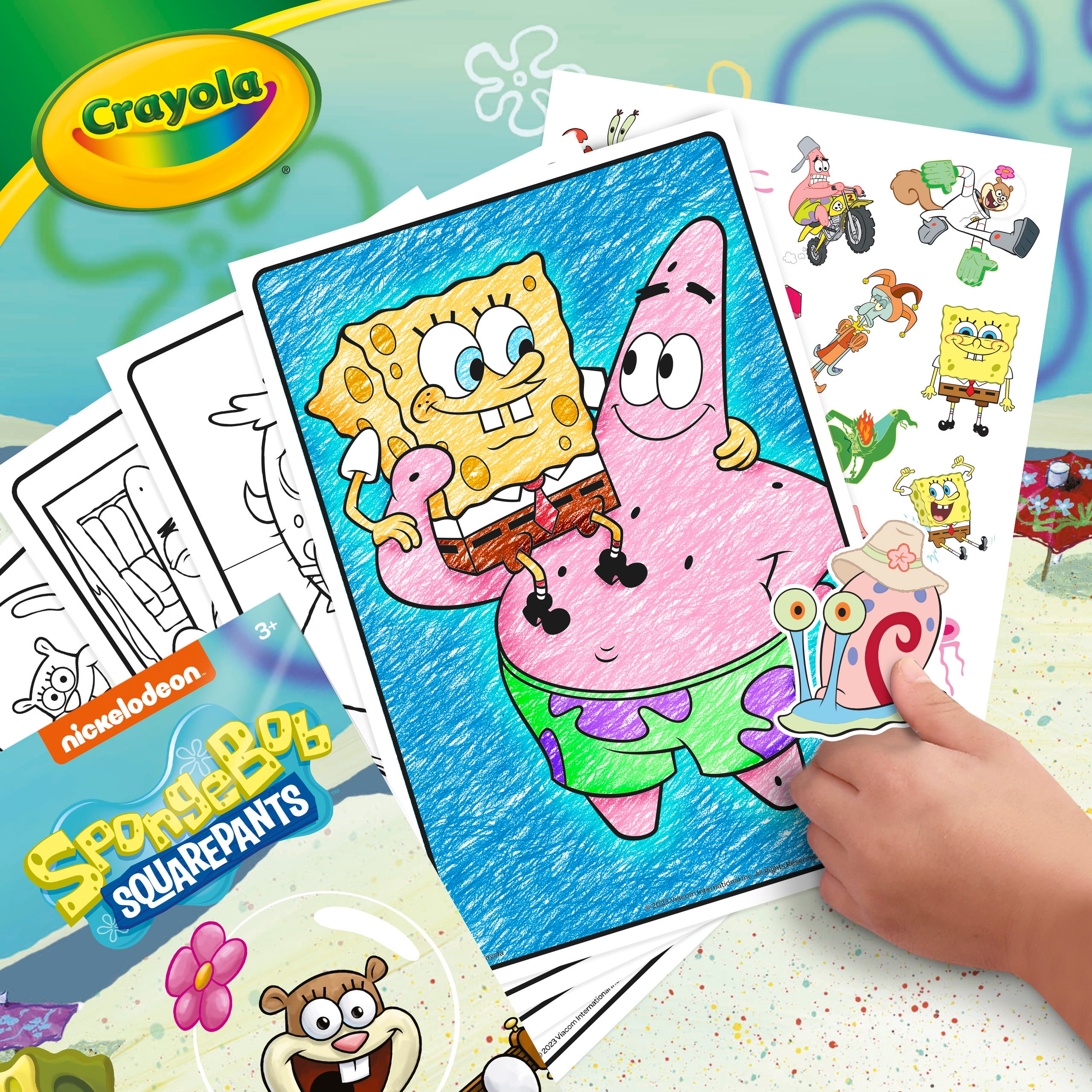 Variety 2 SpongeBob Play Pack Coloring Book Crayons Stickers Christmas