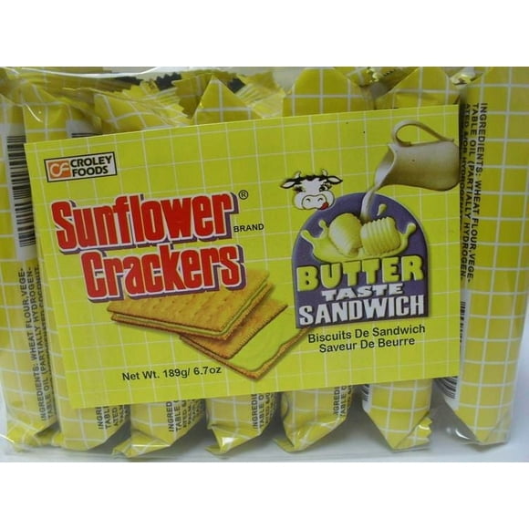 Croley Foods Sunflower Crackers Butter Sandwich, 189 g