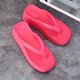 thumbnail image 4 of Sandalias de cuña de verano para mujer, tacones altos, punta cuadrada, modernas, para exteriores, playa, suela suave, plataforma, cómodas, informales, zapatillas para mujer, 4 of 5